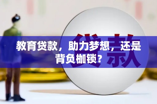 远安教育贷款，助力梦想，还是背负枷锁？