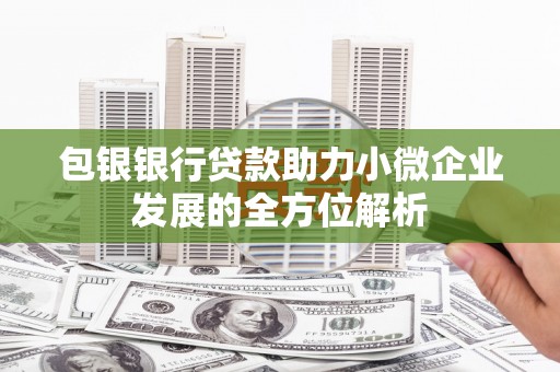 远安包银银行贷款助力小微企业发展的全方位解析