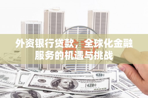 远安外资银行贷款，全球化金融服务的机遇与挑战