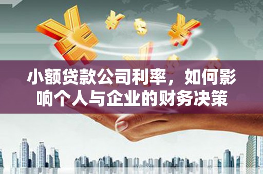 远安小额贷款公司利率，如何影响个人与企业的财务决策