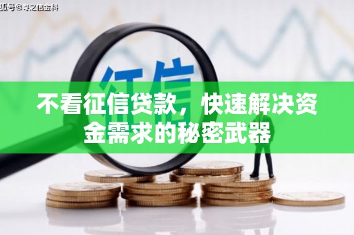 远安不看征信贷款，快速解决资金需求的秘密武器