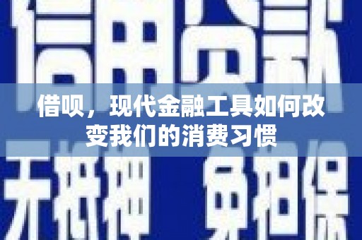 远安借呗，现代金融工具如何改变我们的消费习惯