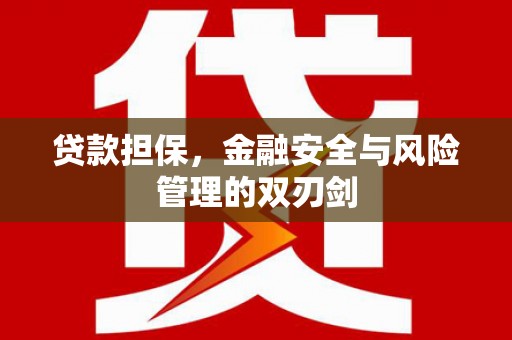 远安贷款担保，金融安全与风险管理的双刃剑