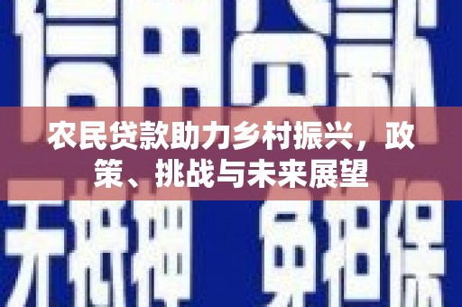 远安农民贷款助力乡村振兴，政策、挑战与未来展望