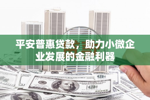 远安平安普惠贷款，助力小微企业发展的金融利器