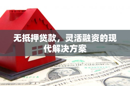 远安无抵押贷款，灵活融资的现代解决方案