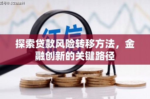 远安探索贷款风险转移方法，金融创新的关键路径